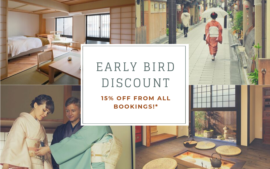 Early Bird discount in Kyoto Ryokan Urushitei Hotel