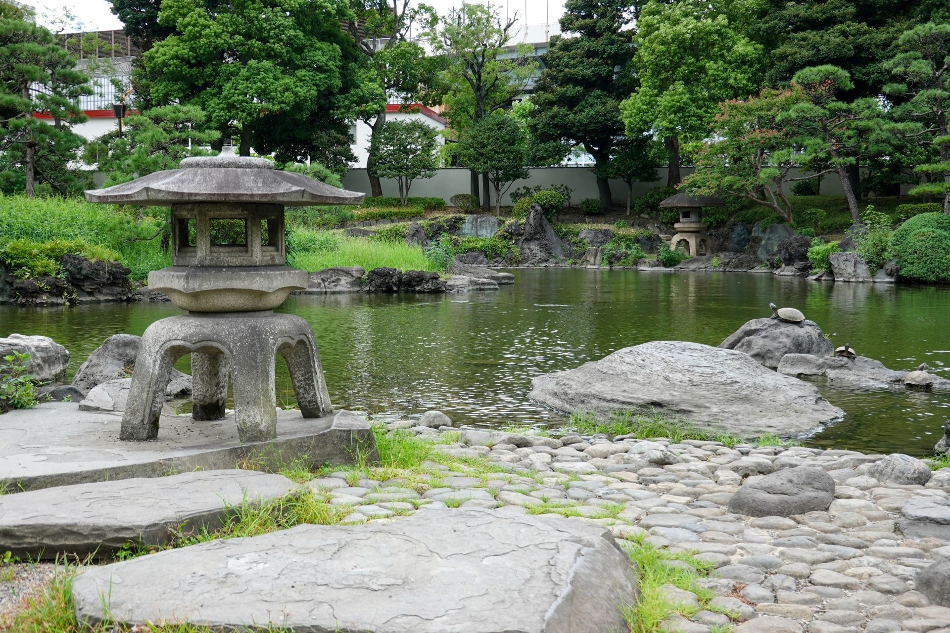 Japanese garden reflecting the concept of wabi-sabi with its imperfection