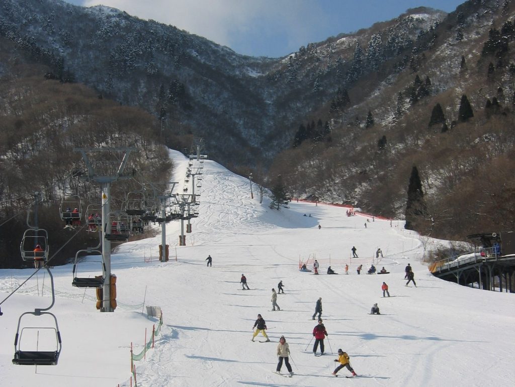 Kunizakai Kogen Snow Park close to Kyoto, Japan