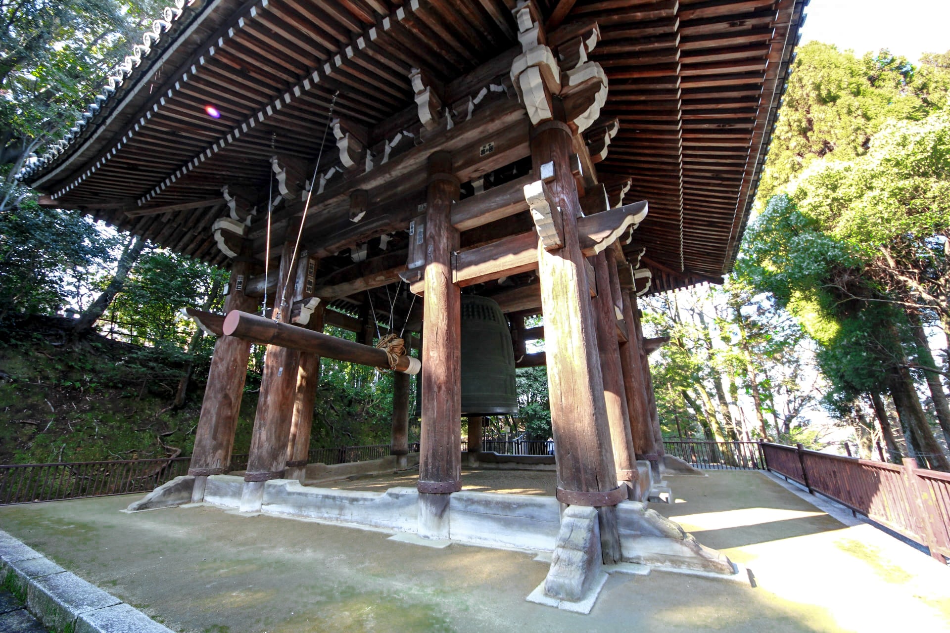 The bell that rings 108 times every New Years's eve at Chion-in Temple in Kyoto, Japan