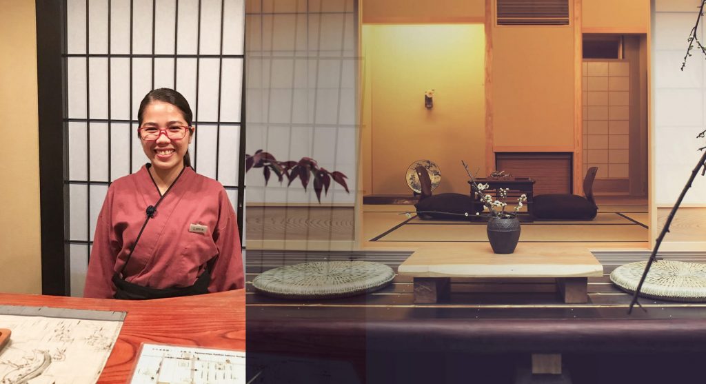 Working in Kyoto, Japan staff interview in Ryokan Hotel Hongan-G